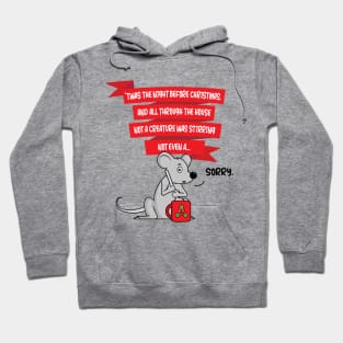 Stirring Christmas Mouse Funny (on light colors) Hoodie